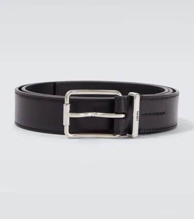 Loewe Leather Belt In Black