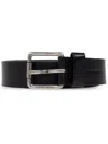 Loewe Roller Curve Calfskin Belt In Black