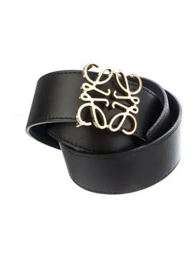 Pre-owned Loewe Leather Belt In Blue