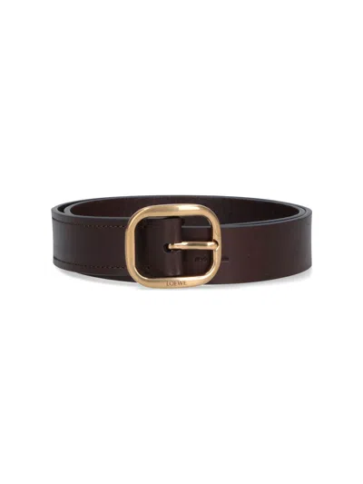 Loewe Leather Belt In Brown