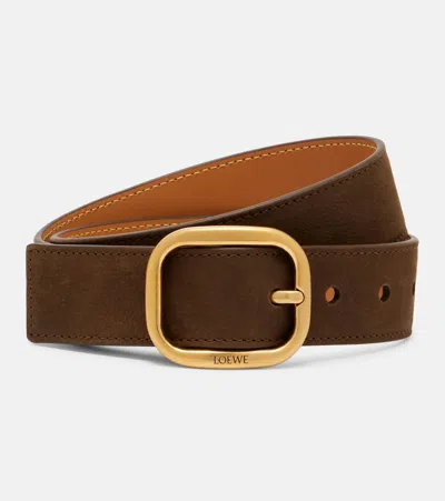 Loewe Leather Belt In Brown