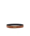 Loewe Leather Belt In Orange