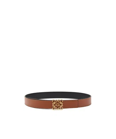 Loewe Leather Belt In Brown