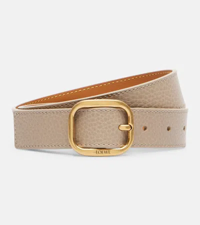 Loewe Leather Belt In Brown