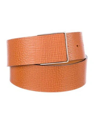 Pre-owned Loewe Leather Belt In Neutral