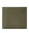 Loewe Leather Bifold Wallet In Green