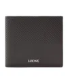 Loewe Leather Bifold Wallet In Gray