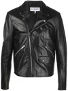 Loewe Biker Jacket With Notched Lapels And Front Pockets In Black