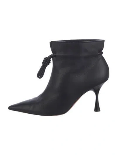 Pre-owned Loewe Leather Boots In Black