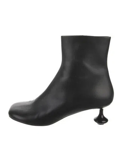 Pre-owned Loewe Leather Boots In Black
