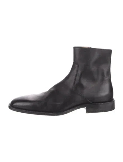 Pre-owned Loewe Leather Boots In Black