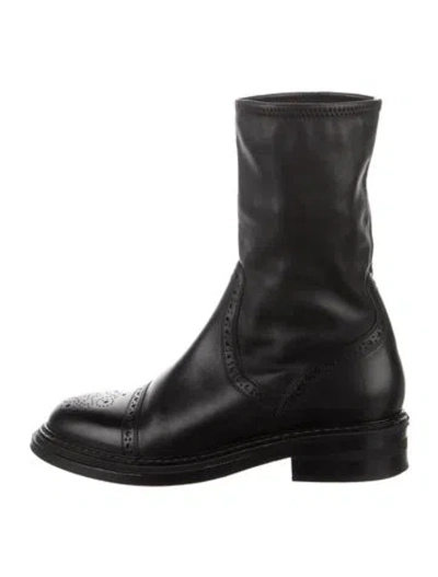 Pre-owned Loewe Leather Boots In Black