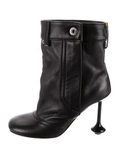 Pre-owned Loewe Leather Boots In Black