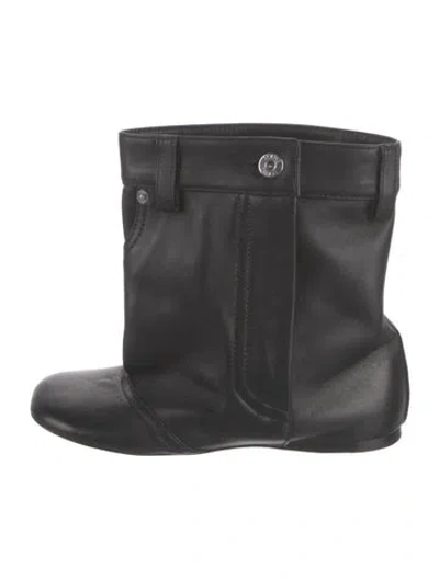 Pre-owned Loewe Leather Boots In Black