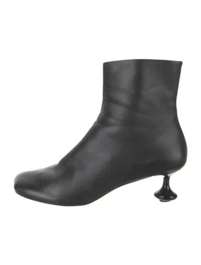 Pre-owned Loewe Leather Boots In Black