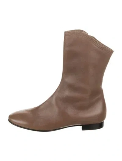 Pre-owned Loewe Leather Boots In Brown