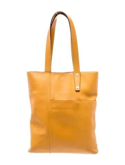 Pre-owned Loewe Leather Bucket Bag In Neutral