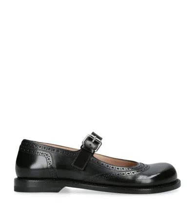 LOEWE LEATHER CAMPO MARY JANE MULES