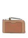 Loewe Leather Cardholder In Brown