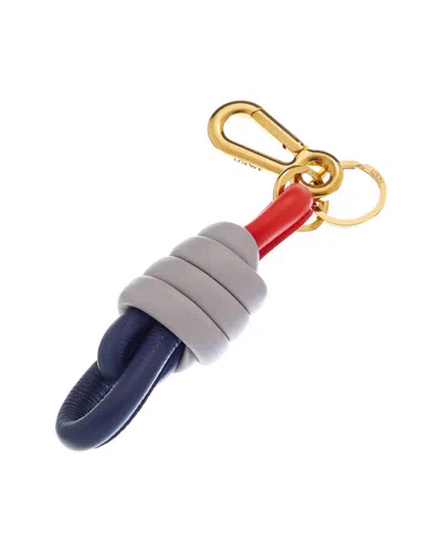 Loewe Leather Charm In Gray