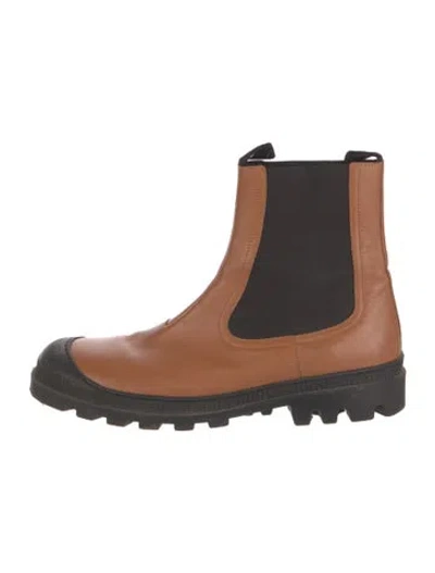 Pre-owned Loewe Leather Chelsea Boots In Multi