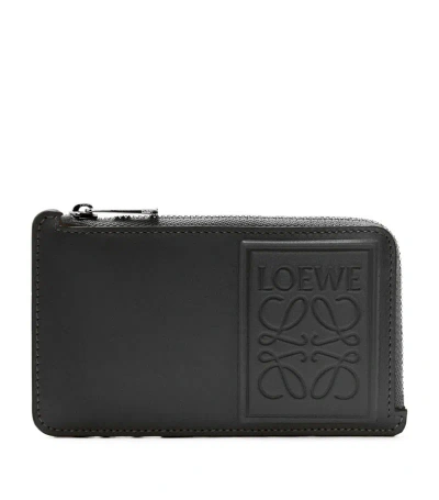 Loewe Leather Coin And Cardholder In Black