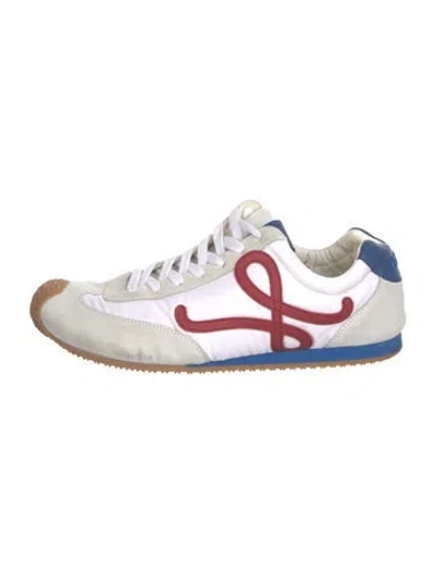 Pre-owned Loewe Leather Colorblock Pattern Sneakers In Multi