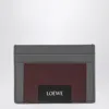 Loewe Leather Credit Card Holder In Gray