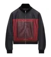 Loewe Leather Cropped Jacket In Black