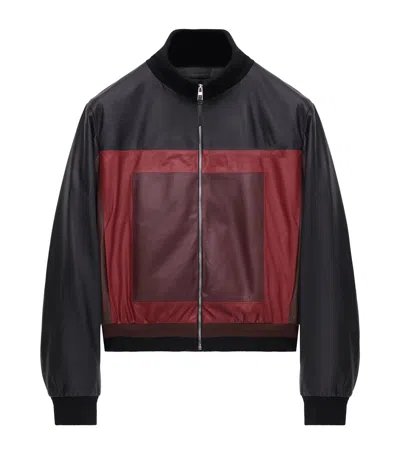 LOEWE LEATHER CROPPED JACKET