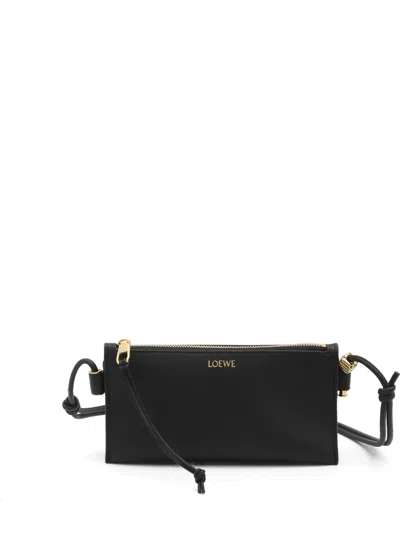 Loewe Leather Crossbody Bag In Black