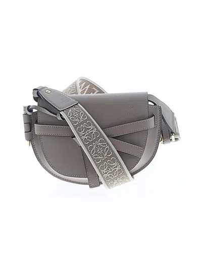 Loewe Leather Crossbody Bag In Brown