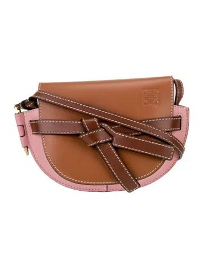 Pre-owned Loewe Leather Crossbody Bag In Brown