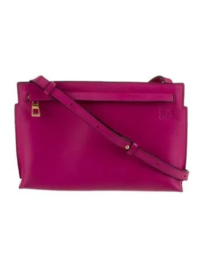 Pre-owned Loewe Leather Crossbody Bag In Pink
