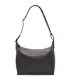 Loewe Cubi Leather Crossbody Bag In Grey