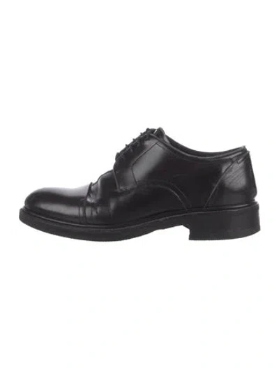 Pre-owned Loewe Leather Derby Shoes In Black