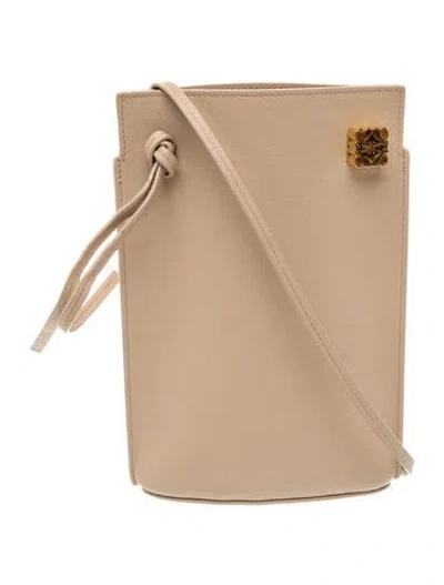 Pre-owned Loewe Leather Dice In Neutral