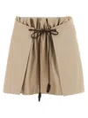Loewe Leather Drawstring Skirt