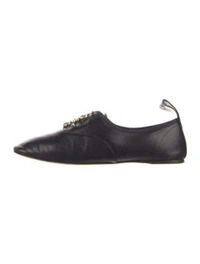Pre-owned Loewe Leather Espadrilles In Blue