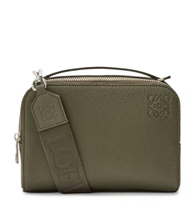 Loewe Leather Essential Camera Bag In Green