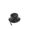 Loewe Mens Black Fisherman Brand-tab Leather Bucket Hat
