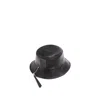 Loewe Mens Black Fisherman Brand-tab Leather Bucket Hat In Black