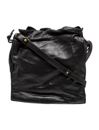 Pre-owned Loewe Leather Flamenco In Black