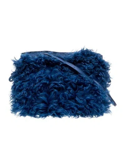 Pre-owned Loewe Leather Flamenco In Blue