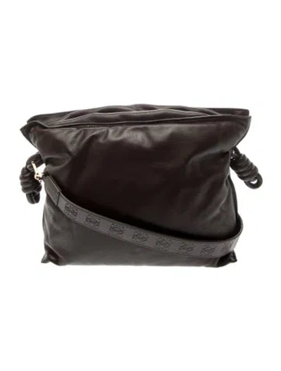 Pre-owned Loewe Leather Flamenco In Brown