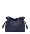 Loewe Mini Leather Flamenco Purse In Blue