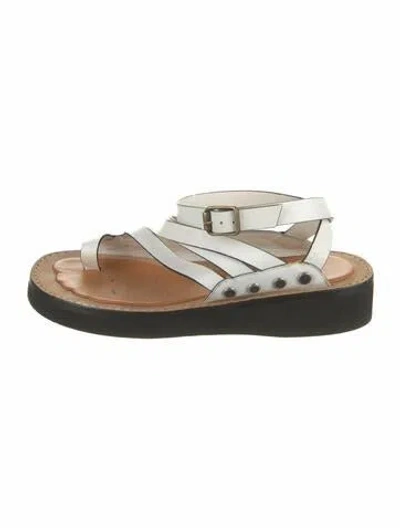 Pre-owned Loewe Leather Flats In Multicolor
