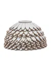 Loewe Leather Flower Dice Charm In Silver