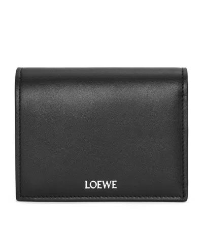 Loewe Leather Folded Wallet In Black