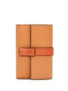 Loewe Leather Grained Wallet In Brown